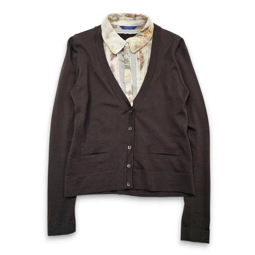 [BUNJANG] M KEITH Fake Layered Cardigan / M KEITH 페이크 레이어드 가디건