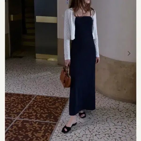 [BUNJANG] Sierene Back Tie Navy Standard S / 시에 르네 백타이 네이비 스탠다드 S