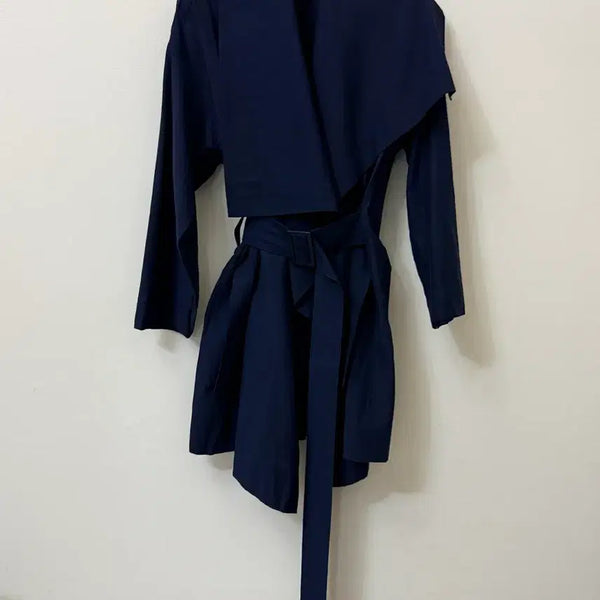 [BUNJANG] Issey Miyake Drape Wrap Belted Trench Coat / (매장판)이세이 미야케 드레이프 랩 벨티드 트렌치코트