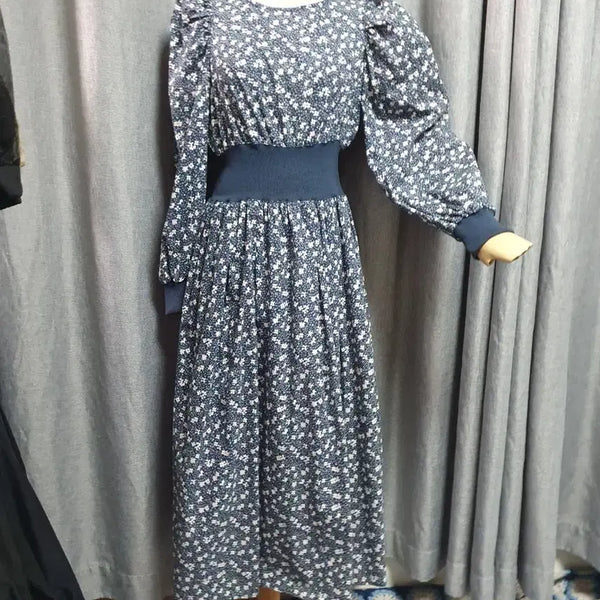 [BUNJANG] Waist-Cinching Maxi Dress / 허리잘록 맥시 원피스