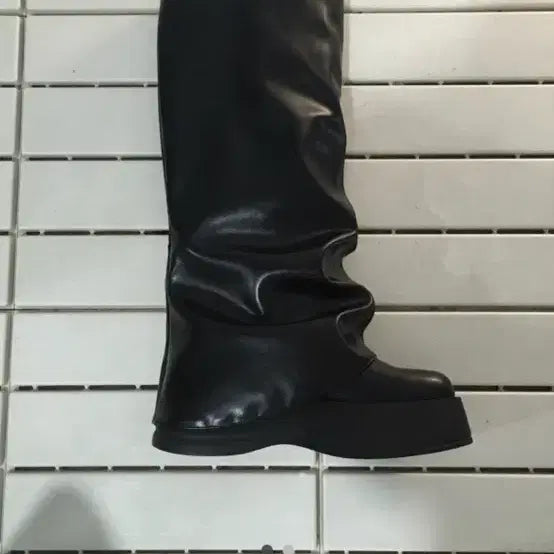 [BUNJANG] MAB Platform High Boots Black 245 / mab 통굽 롱부츠 블랙 245