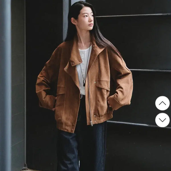 [BUNJANG] Tenov Suede Jacket Brown / <새상품> 테누브 스웨이드 자켓 브라운 판매합니다