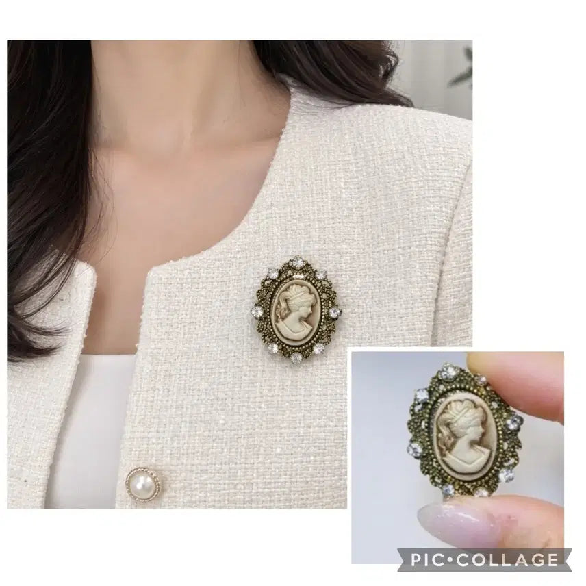 [BUNJANG] Antique Cameo Brooch / (새상품)앤틱 카메오 브로치