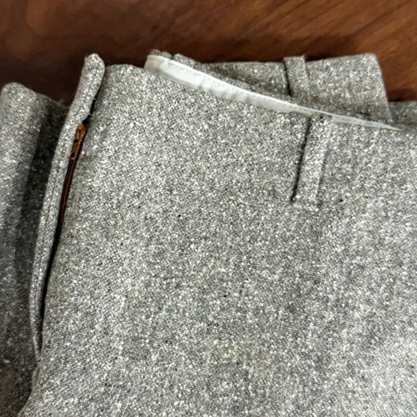 [BUNJANG] Massimo Dutti Tweed Wool Silk Trousers Size 36 / 마시모두띠 트위드 울실크 트라우저 팬츠 36 (택만띈 새상품)