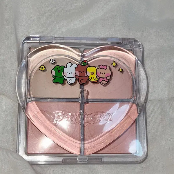 [BUNJANG] Peripera Heart Pocket Single Palette Empty Case Set / 페리페라 하트 포켓 싱글 팔레트 공용기 조합