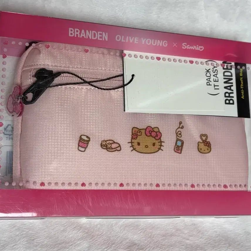 [BUNJANG] Brandon Kitty Wallet Bag Pink / 브랜든 키티 월렛백 핑크 세이프 플러스 가방 올영 기획