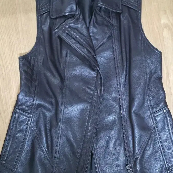 [BUNJANG] Lambskin Leather Vest Size 66 / 양가죽 조끼 66