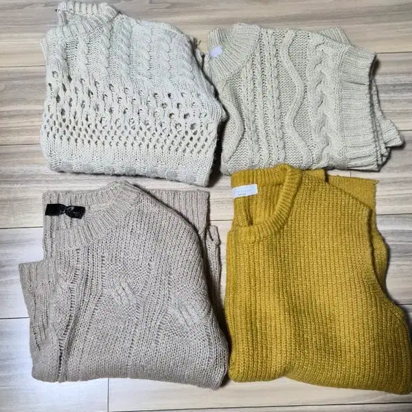 [BUNJANG] Knit Sweater 4-Piece Set / 니트 스웨터 4종 세트~교신ㅇㅋ