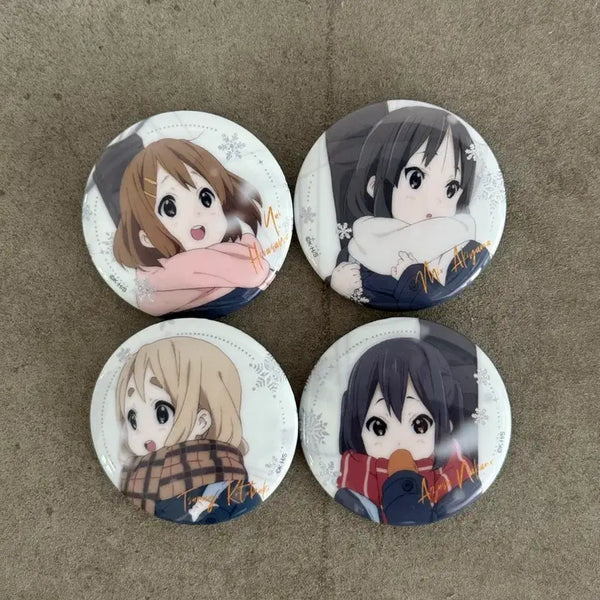 [BUNJANG] K-ON! Winter Can Badge Bundle Set / 케이온 겨울 캔뱃지 일괄