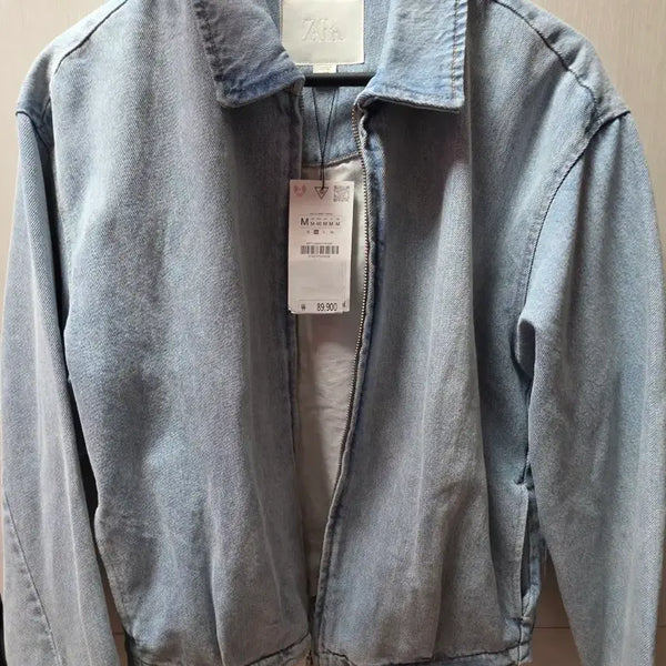 [BUNJANG] Zara Denim Jacket Light Wash Size M / 새상품)자라 데님 자켓 연청 M