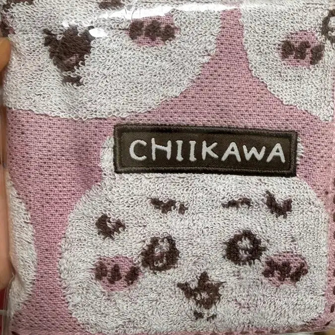 [BUNJANG] Cheekawa Handkerchief Pink Pattern / 먼작귀 치이카와 손수건