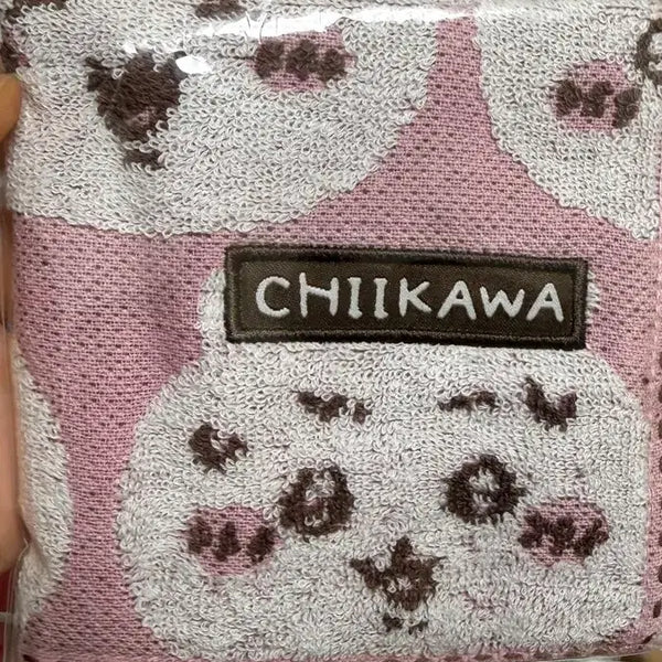 [BUNJANG] Cheekawa Handkerchief Pink Pattern / 먼작귀 치이카와 손수건
