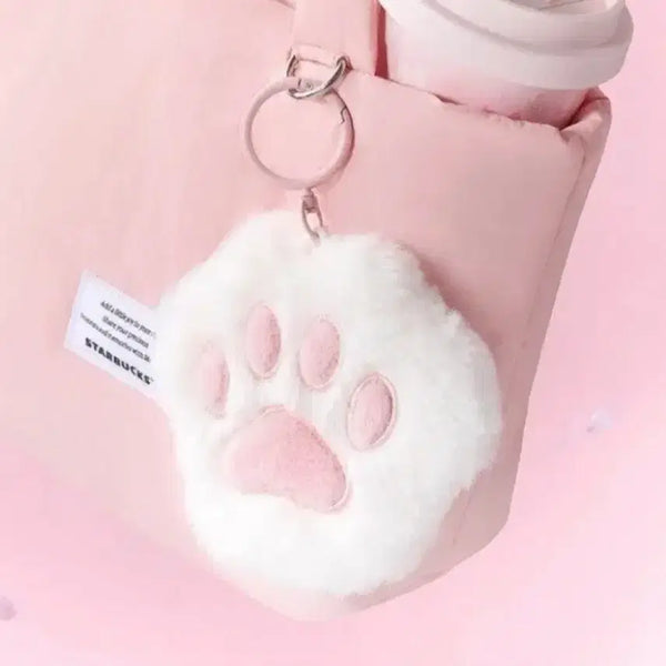 [BUNJANG] Starbucks Cat Paw Pouch Keychain / 스타벅스 고양이 파우치 키링