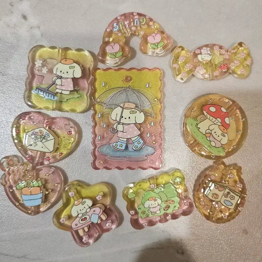 [BUNJANG] Character Beads Set (10 Pieces) / 캐릭터비즈  10개한세트