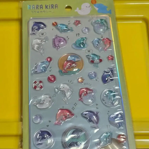 [BUNJANG] Dolphin Sticker Set (Sealed) / 일본  돌고래 스티커 새상품 미개봉
