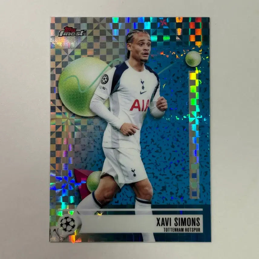 [BUNJANG] Tottenham Xavi Simons Finest Soccer Card / 토트넘 사비 시몬스 엑스프렉터 파이니스트 축구 카드