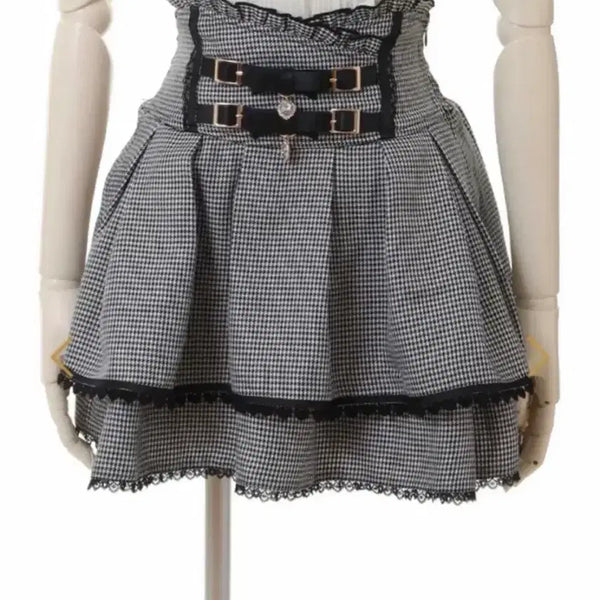 [BUNJANG] Lizlisa Two-Tier Belt Skirt / 리즈리사 2연 벨트 스커트