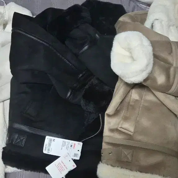[BUNJANG] Spao Shearling Coat (3 Colors) / 새것 3종 스파오 무스탕 여성 검정 흰색 베이지 가을