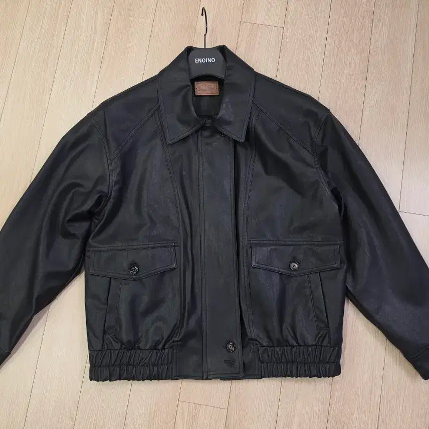[BUNJANG] ENOINO Berlin Leather Jacket Black / ENOINO 이노아이노 베를린 레더 자켓 블랙 새상품