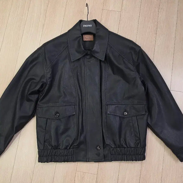[BUNJANG] ENOINO Berlin Leather Jacket Black / ENOINO 이노아이노 베를린 레더 자켓 블랙 새상품