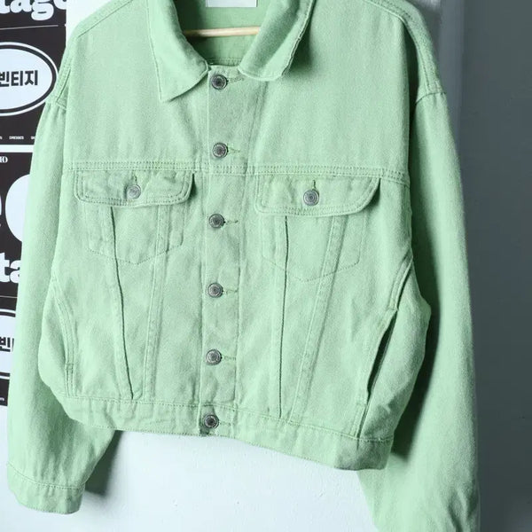 [BUNJANG] Leppita Denim Trucker Jacket / W(F) 르피타 집업 바람막이 점퍼자켓 데님 청 트러커-H39025