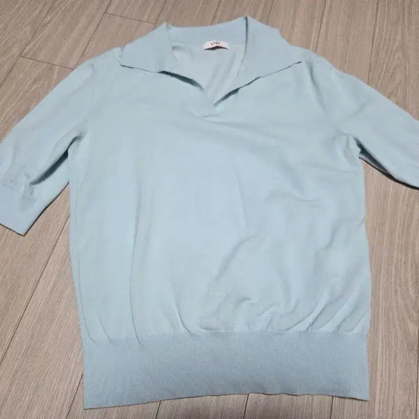 [BUNJANG] Blue Knit Sweater - Size 55 / 새제품 .리스트 하늘색 니트55사이즈