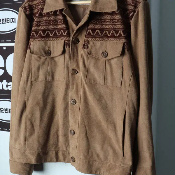 [BUNJANG] Zara Suede Zip-Up Windbreaker Bomber Jacket / (L) 자라 집업 바람막이 점퍼자켓 스웨이드 트러커 에스닉-H39039
