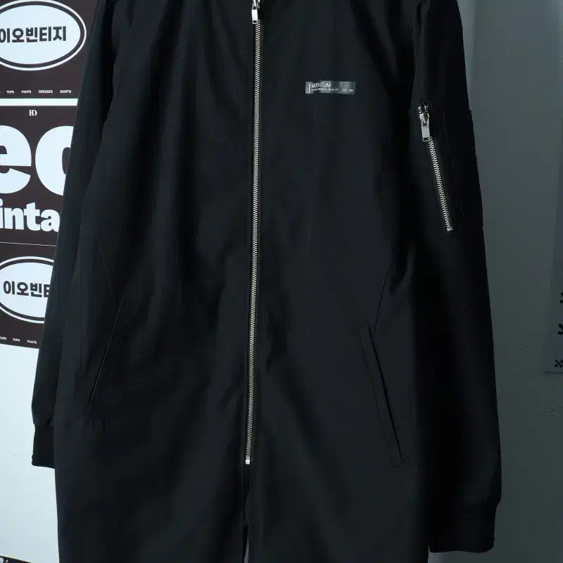 [BUNJANG] Lightweight Zip-Up Windbreaker Jumper Jacket / (L-XL) 집업 바람막이 점퍼자켓 항공 경량 블랙 롱-H39041