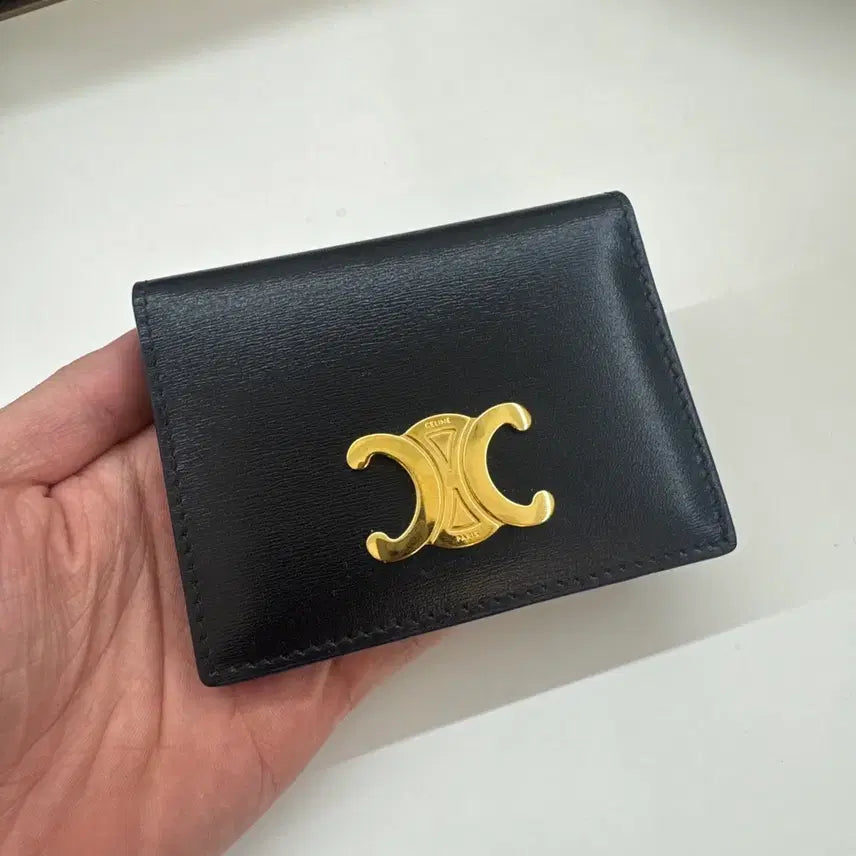 [BUNJANG] Celine Triomphe Women's Folded Card Holder / 셀린느 트리옹프 여성 폴드 카드지갑