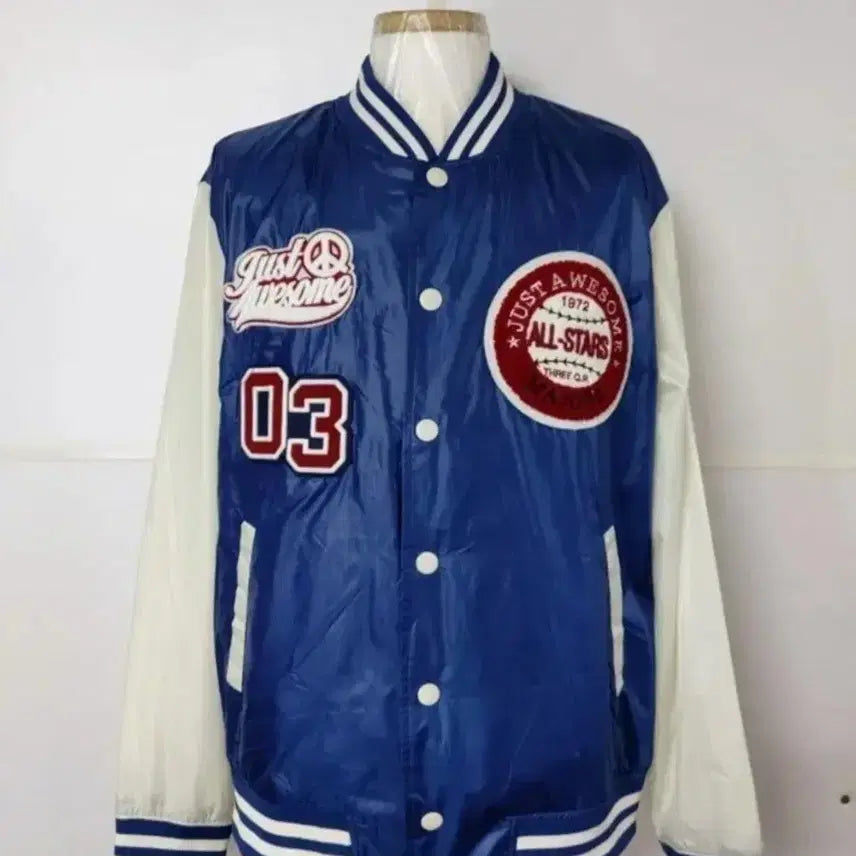 [BUNJANG] Three Q.R3QR Baseball Jacket Bomber Jacket Fashion Jacket / 105)THREE QR 3QR 야구점퍼 항공점퍼 패션자켓