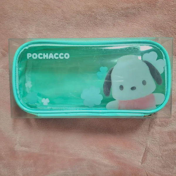 [BUNJANG] Sanrio Pochacco Clear Pouch / 산리오 폼폼 투명 파우치 포차코