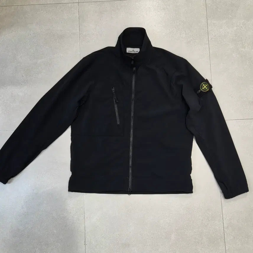 [BUNJANG] Stone Island Logo Patch Zip-Up Jacket / Stone Island 로고 패치 집업 재킷