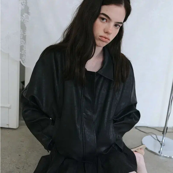[BUNJANG] Lily & COATS Brody Leather Jacket / 릴리코츠 레더 자켓 Brody Leather Jacket