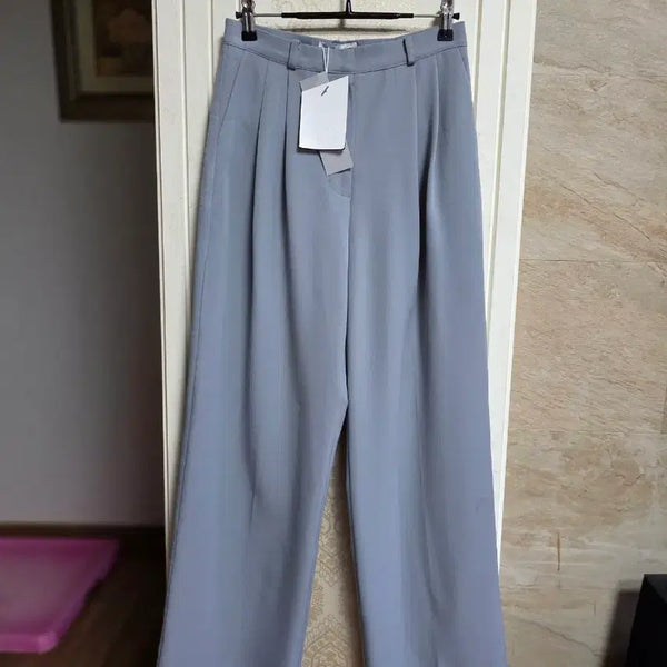 [BUNJANG] Meolda Wide Pintuck Slacks (Size S) / 0914) meolda. 와이드 핀턱 슬랙스 S 사이즈 새제품