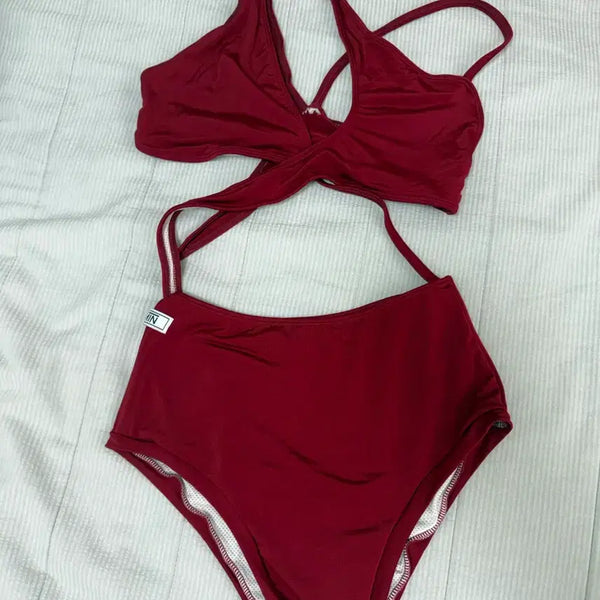 [BUNJANG] Foreola Stella Monokini Red - Size M / 포레올라 스텔라 모노키니