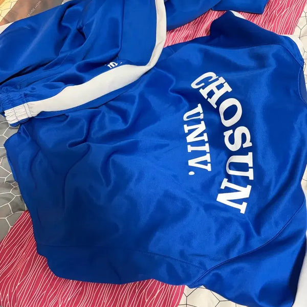 [BUNJANG] Joseon University Taekwondo Zip-up Training Set / 조선대 신형 세트 태권도 집업