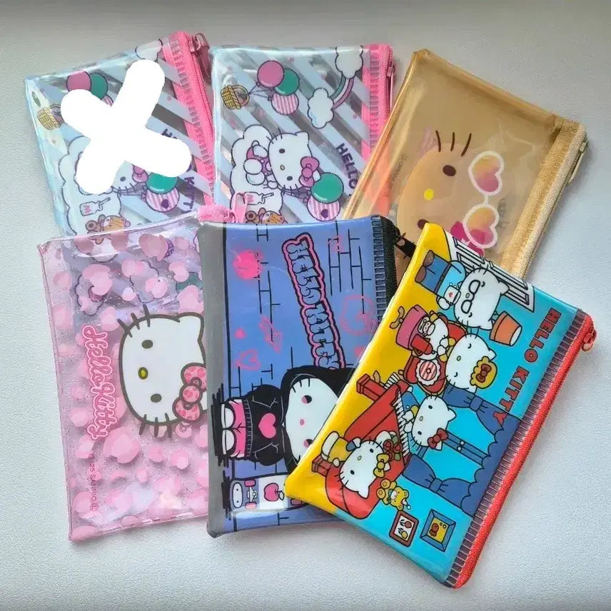 [BUNJANG] Sanrio Hello Kitty PVC Pouch (5 Designs) / 산리오 헬로키티 PVC 파우치 4종 낱개판매