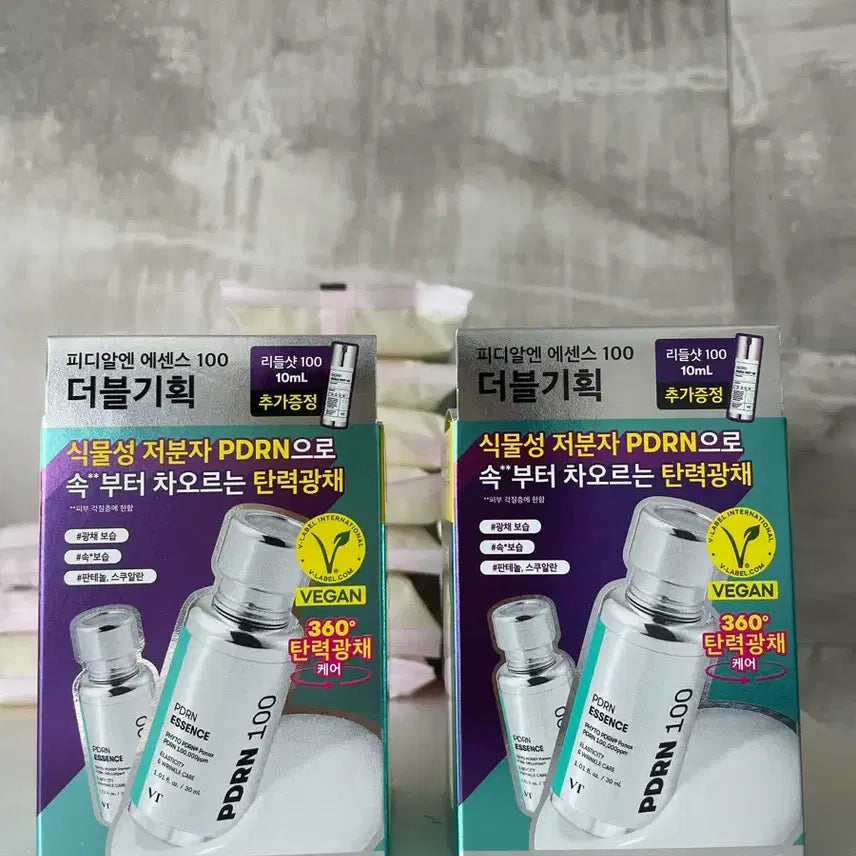[BUNJANG] VT PDRN Essence Double Set with Riddle Shot / (새상품)브이티 VT PDRN 에센스 30ml x 2 + 리들샷100ml