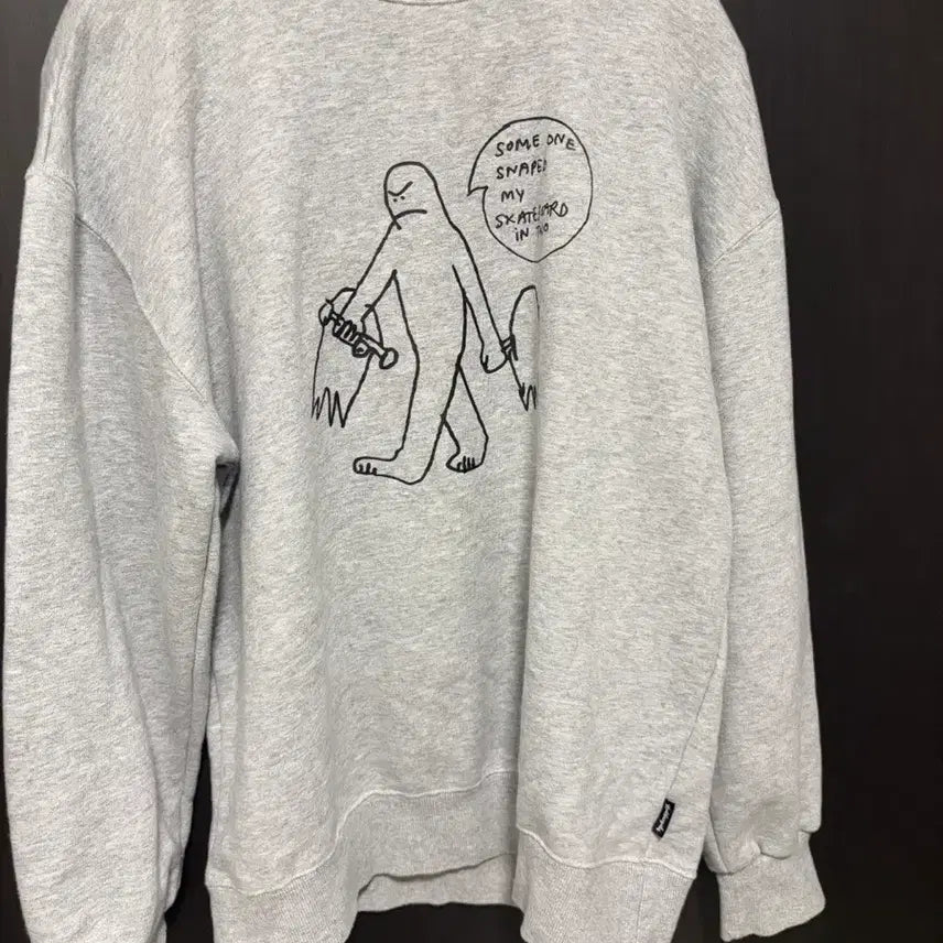 [BUNJANG] Mark Gonzales Grey Sweatshirt / 마크곤잘레스 회색 그레이 맨투맨