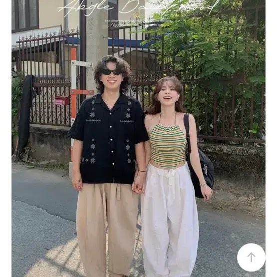 [BUNJANG] Zigzag Coconut Linen Cargo Wide Balloon Pants / 지그재그 코코넛 린넨 카고 와이드 벌룬 팬츠 밴딩 오버핏
