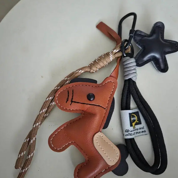 [BUNJANG] Horse & Star Charm Keychain Set / 말 모양 키링 별 키링 세트