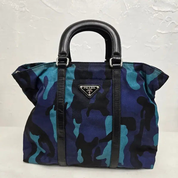 [BUNJANG] Prada Camouflage Tote Bag Crossbody / 프라다 카모플라쥬 토트백 크로스백