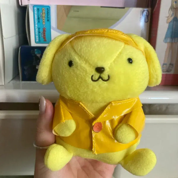 [BUNJANG] Vintage Pompompurin Raincoat Plush / 고전 우비 폼폼푸린 인형