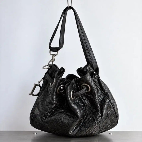 [BUNJANG] Christian Dior Limited Edition Cannage Python Shoulder Bag / 리미티드 에디션 크리스찬 디올 까나쥬 파이톤 숄더백
