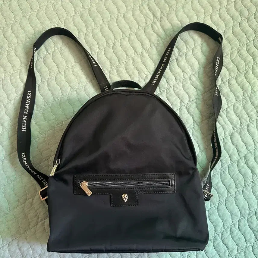 [BUNJANG] Helen Kaminski Logo Nylon Black Backpack / 헬렌카민스키 가방 백팩