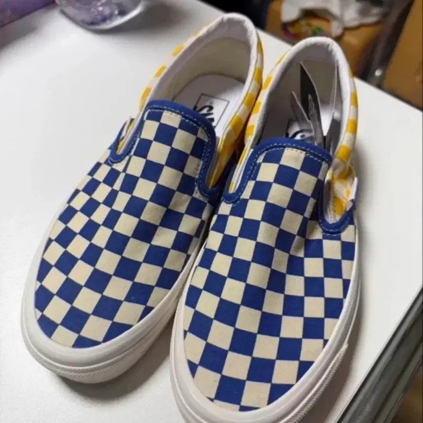 [BUNJANG] Vans Checkerboard Sneakers (Size 255) / 반스 255
