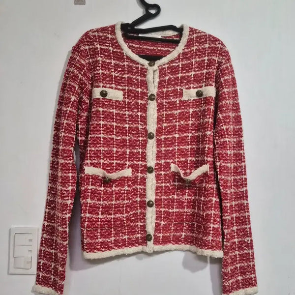 [BUNJANG] Vintage Tweed Jacket Cardigan / 트위드 자켓 여성 의류 가디건