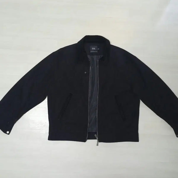 [BUNJANG] Dimitri Black 2-Way Suede Jacket / 디미트리 블랙 2way 스웨이드 자켓 블랙