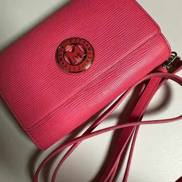 [BUNJANG] MCM Pink Crossbody Bag / 메트로시티 핑크 크로스백