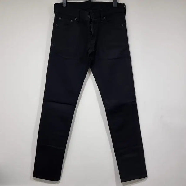 [BUNJANG] DSQUARED2 Logo Patch Black Jeans - 28/29 Inch (Size 42) / 새상품 디스퀘어드2 로고패치 블랙진 28 29인치 42 디퀘2 남성청바지 디올 생로랑 디젤 돌체 명품청바지 데님